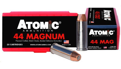 Atomic Ammunition 00440 Pistol Precision Craft 44Rem Mag 240gr Bonded Match Hollow Point 50 Per Box/10 Case