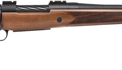Mossberg 27882 Patriot  Full Size 270 Win 5+1 22" Matte Blued Fluted Barrel, Drilled & Tapped Matte Blued Stainless Steel Receiver, Walnut Fixed Stock, Right Hand