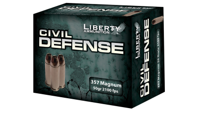 Liberty Ammunition LACD357030 Civil Defense  357Mag 50gr Lead Free Fragmenting Hollow Point 20 Per Box/50 Case