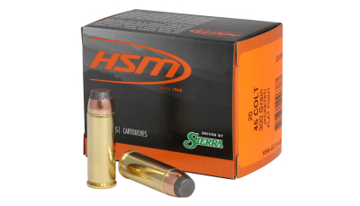 HSM 45C9N20 Pro Pistol  45 Colt 300 gr Jacketed Soft Point 20 Per Box/ 20 Case