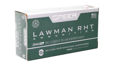 Speer 53395 Lawman Training RHT 45ACP 155gr SinterFire Frangible 50 Per Box/20 Case