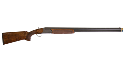 Rizzini USA 260612 BR110 Sporter 12 Gauge 2rd 3" 32" Chrome Lined  Vent Rib Steel Barrel & Frame,   Matte Gray Cerakote, Turkish Walnut Stock, Includes 5 Nickel Coated Extended Choke Tubes & ABS Case