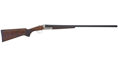TriStar 38116 Bristol SxS Full Size 16 Gauge Break Open 3" 2rd 28" Blued Side By Side Barrel, Nickel Engraved w/24K Gold Inlay Steel Receiver, Fixed Oiled Turkish Walnut Stock, Right Hand