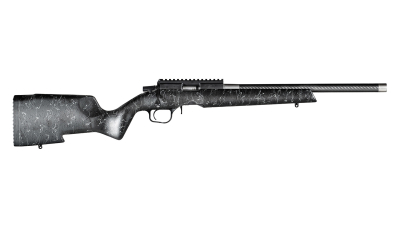 Christensen Arms 8011201200 Ranger  22 WMR 9+1 18" Carbon Fiber/Threaded Barrel, Black Anodized Finish, Black with Gray Webbing Stock