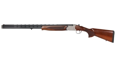 Iver Johnson Arms IJ60028LW28S IJ600 Lightweight Full Size 28 Gauge Break Open 3" 2rd 28" Black Over/Under Vent Rib Barrel, Silver Engraved Aluminum Receiver, Fixed Walnut Wood Stock, Ambidextrous