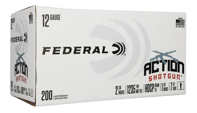 Federal AS12H75 Action Shotgun  12Gauge 2.75" 1 1/8oz 7.5Shot 200 Per Box/1 Case