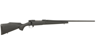 Weatherby VTX300WR4T Vanguard Obsidian Full Size 300 Wthby Mag 3+1 24" Blued #2 Contour Threaded Barrel, Blued Drilled & Tapped Steel Receiver, Black Monte Carlo Synthetic Stock