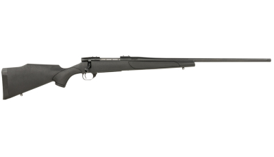Weatherby VTX7MMRR4T Vanguard Obsidian Full Size 7mm Rem 3+1 24" Blued #2 Contour Threaded Barrel, Blued Drilled & Tapped Steel Receiver, Black Monte Carlo Synthetic Stock
