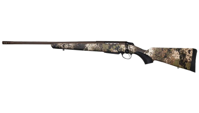 Tikka JRTXVW416 T3x Lite 308 Win 3+1 20" Fluted/Threaded, Midnight Bronze Cerakote Barrel/Rec, Veil Wideland Synthetic Stock, Interchangeable Grip, Muzzle Brake Left Hand