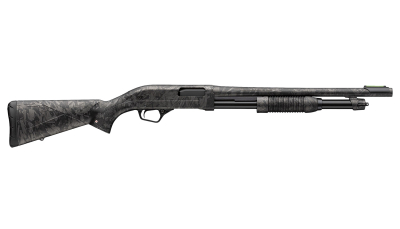 Winchester Repeating Arms 512457395 SXP Defender Compact 12 Gauge Pump 3" 5, 2 3/4" Shells 18" Forged Carbon Hydrodip Steel Barrel, Aluminum Receiver, Fixed Forged Carbon Hydrodip Synthetic Stock