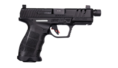 SAR USA SAR9CSOCOMBL SAR9 C  Compact Frame 9mm Luger 21+1 4" Black Steel Barrel, Black Steel Optic Ready/Ported/Serrated Slide, Black Polymer Frame w/Picatinny Rail, Interchangeable Backstrap Grip