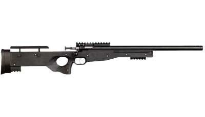 Crickett KSA2150-BLK Precision  Full Size 22 LR Single Shot 16.10" Blued Threaded Bull Barrel, Blued Crickettinny Rail Steel Receiver, Black Synthetic Adj LOP Stock
