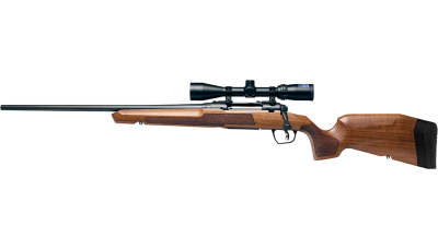 Savage Arms 32271 Axis 2 XP Combo 6.5 Creedmoor 4+1 22" Matte Black Sporter Barrel & Drilled & Tapped Carbon Steel Receiver, Ergonomic Hardwood Stock, Left Hand, Weaver 3-9x40mm Scope