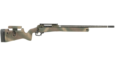 Savage Arms 58155 110 Pro Pursuit 308 Win 3+1 20" Olive Dark Green Cerakote Earth-Tone Camo/Black Web Right Hand