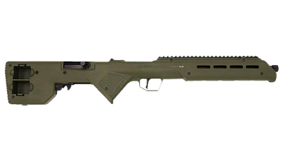 Desert Tech TRKRF2218GRN  Trek-22 Green Compact 22 LR 18" Free Floating Steel Barrel, Picatinny Rail Receiver, M-LOK Handguards, Fixed Polymer Stock, Suppressor Ready