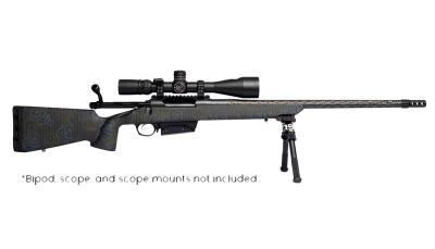 Horizon Firearms RF019C221816C20 Vandal Carbon II 22 Creedmoor 18" Black Fluted Barrel, Black Drilled & Tapped Receiver, Black Iota EKO X Carbon Fiber Stock