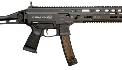 Grand Power 810091157978 Stribog SP9A3 9mm Luger 30+1 16" Black Picatinny Rail, Black Polymer Grip