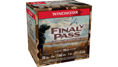 Winchester Ammo FP203254 Final Pass  20Gauge 3" 1oz 2.5/4Shot 25 Per Box/10 Case