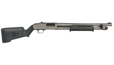 Mossberg 50795 590A1 Pro 6+1 18.50" Tungsten Gray Cerakote Barrel & Steel Drilled & Tapped Receiver, Magpul SGA Synthetic Stock