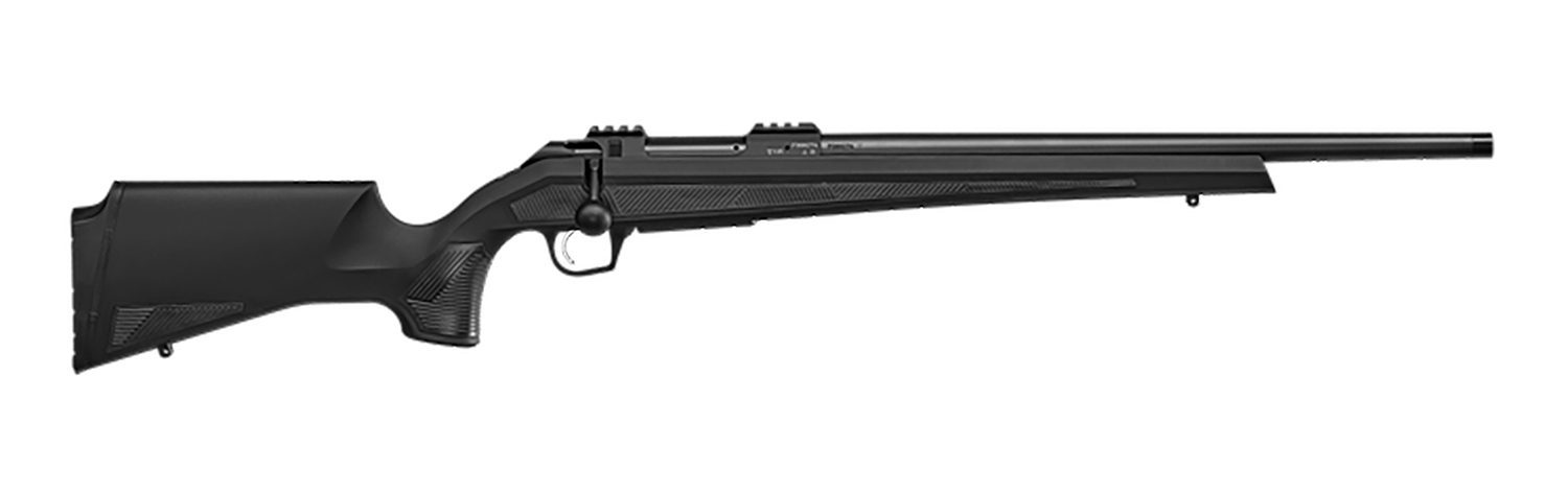 CZ-USA 07414 600+ Alpha 308 Win 5+1 20" Black Nitride Threaded Barrel, Black Nitride Aluminum Receiver w/Weaver Rail, Black Soft Touch Fixed Polymer Stock