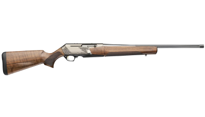 Browning 039009224 BAR MK4 Medallion 270 Win 4+1 22" Polished Blued Fluted Barrel, Satin Nickel Engraved Aluminum Alloy Drilled & Tapped Receiver, Grade III Turkish Walnut Adj Shim Stock