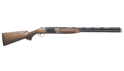 Pointer REXFT912BBW12 FT912 Field Trek Full Size 12 Gauge Break Open 3" 2rd 28" Black Over/Under Vent Rib Barrel, Black Steel Receiver, Fixed Walnut Stock, Ambidextrous