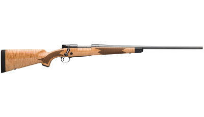 Winchester Repeating Arms 535218220 Model 70 Super Grade 308 Win Caliber with 5+1 Capacity, 22" Barrel, High Polished Blued Metal Finish & Gloss AAA Maple Stock Right Hand (Full Size)