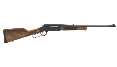 Henry H014S308 Long Ranger  Full Size 308 Win 4+1 20" Blued Steel Barrel, Black Hard Coat Anodized Steel Receiver, American Walnut Stock Right Hand