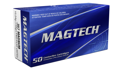 Magtech 357D Range/Training  357Mag 158gr Full Metal Jacket Flat Point 50 Per Box/20 Case