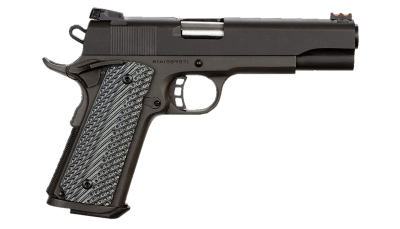 Rock Island 51719 Rock Ultra FS 40 S&W Caliber with 5" Barrel, 8+1 Capacity, Overall Black Parkerized Finish Steel, Beavertail Frame, Serrated Slide & Black/Gray G10 Grip
