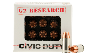 G2 Research G00621 Civic Duty  380ACP 64gr Copper Expansion Projectile 20 Per Box/25 Case