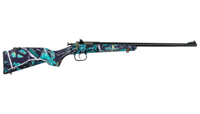 Crickett KSA2172 Youth  22 LR 1rd 16.12" Blued Barrel & Receiver, Fixed Front/Adjustable Rear Peep Sights, Muddy Girl Serenity Synthetic Stock w/11.5" LOP, Rebounding Firing Pin Safety