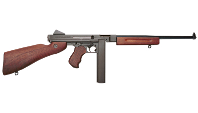 Thompson TM1C M1 Carbine Lightweight Carbine 45 ACP Caliber with 16.50" Barrel, 30+1 Capacity (Stick), Black Hard Coat Anodized Metal Finish, American Walnut Stock Wood Grip Right Hand