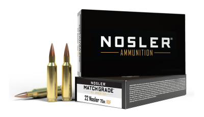 Nosler 60124 Match Grade RDF 22Nosler 70gr RDF Hollow Point Boat Tail 20 Per Box/10 Case