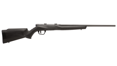 Savage Arms 70540 B Series F Full Size 22 WMR 10+1 21" Matte Black Button Rifled Barrel, Matte Black Drilled & Tapped Carbon Steel Receiver, Matte Black Fixed Synthetic Stock, Left Hand