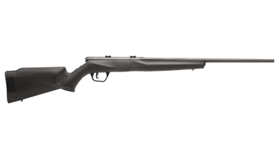 Savage Arms 70840 B17 F Compact 17 HMR 10+1 18" Matte Black Button Rifled Barrel, Matte Black Drilled & Tapped Carbon Steel Receiver, Matte Black Fixed Synthetic Stock, Left Hand
