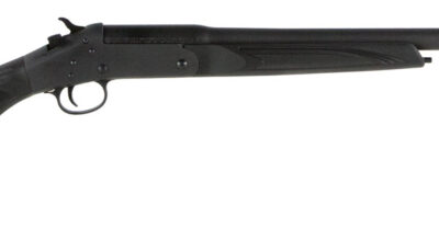 Stevens 22559 301 Compact 20 Gauge Break Open 3" 1rd 22" Matte Black Single Shot Barrel, Matte Black Carbon Steel Receiver, Fixed Matte Black Synthetic Stock, Ambidextrous