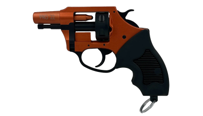 Charter Arms 82290 Pro 22  22 Blank, 6rd Orange Cerakote Frame, Black Rubber Grips
