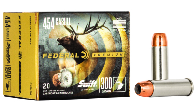 Federal P454SA Premium  454Casull 300gr Swift A Frame 20 Per Box/10 Case