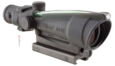 Trijicon 100149 ACOG  Black Hardcoat Anodized 3.5x35mm Illuminated Green Chevron .223/5.56 BDC Reticle