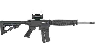 Mossberg 37234 715 Tactical Full Size 22 LR 25+1 16.25" Blued Steel Barrel, Black Picatinny Rail Receiver, Black A2 Adjustable Synthetic Stock, Black Polymer Grip, Red Dot 30mm, Right Hand