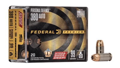FED HYDRA-SHOK DEEP 380AUTO 99GR 20