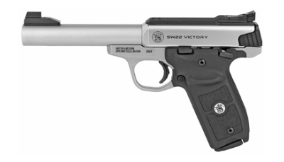 S&W VICTORY 22LR 5.5" 10RD STS TG MA