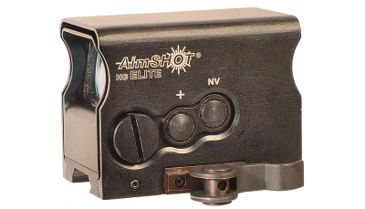 AimShot HGELITECGREE HG Elite  Black Anodized 1 x 34mm 2 MOA Green Dot/65 MOA Circle