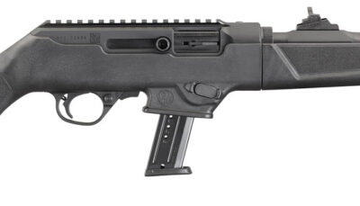 Ruger 19102 PC Carbine  9mm Luger 10+1 16.12" Black Fluted Threaded Barrel, Black Hard Coat Anodized Aluminum Receiver w/Picatinny Rail, Black Synthetic Stock, Right Hand