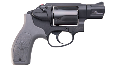 Smith & Wesson 12058 M&P Bodyguard *MA Compliant 38 S&W Spl +P 5 Shot 1.88" Black PVD Barrel/Cylinder, Matte Black Aluminum J-Frame, Gray Polymer Grip, Includes Crimson Trace Red Laser