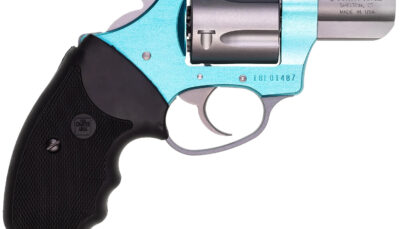 Charter Arms 53860 Undercover Lite Santa Fe Sky Small 38 Special, 5 Shot 2" Stainless Steel Barrel & Cylinder, Turquoise Aluminum Frame w/Black Finger Grooved Rubber Grip, Exposed Hammer