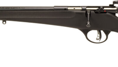 Savage Arms 13843 Rascal  Youth 22 LR 1rd 16.13" Matte Black Sporter Barrel, Matte Black Carbon Steel Receiver, Black Fixed Synthetic Stock, Left Hand
