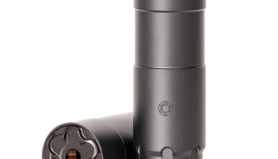RUGGED SUPPRESSOR OCU22 Oculus22  22 LR 1.06" Black Cerakote 17-4 Stainless Steel 1/2"-28 tpi