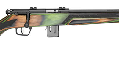 Savage Arms 91936 93 Minimalist Full Size 22 WMR 10+1 18" Matte Black Threaded Barrel, Matte Black Drilled & Tapped Carbon Steel Receiver, OD Green Boyd's Minimalist Laminate Stock, Right Hand